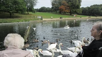 Leeds care home Residents enjoy peaceful visit to Roundhay Park